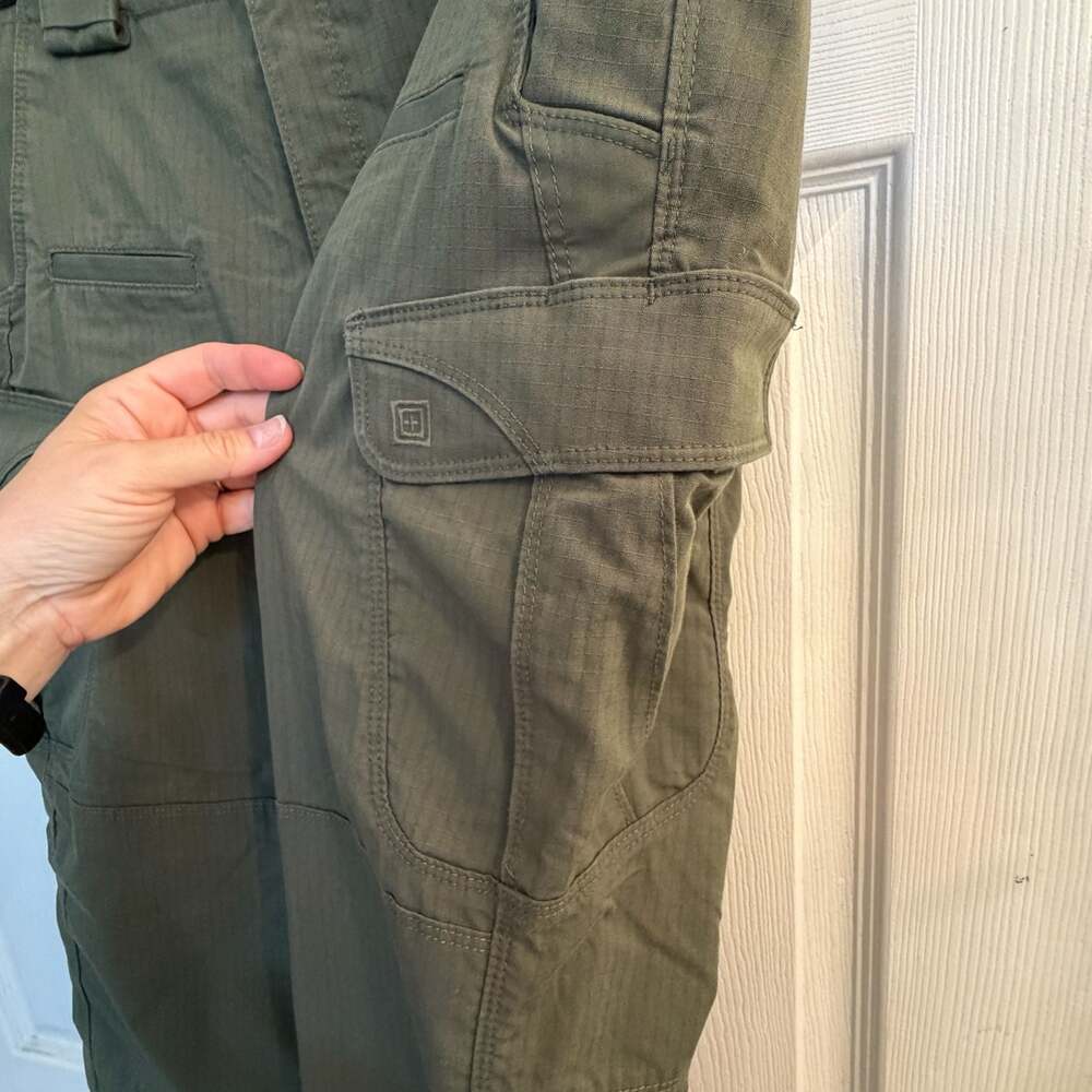 5.11 Tactical Womens Ripstop Cargo Pants Olive Green Sz 8 Regular Police Militar - Picture 6 of 12